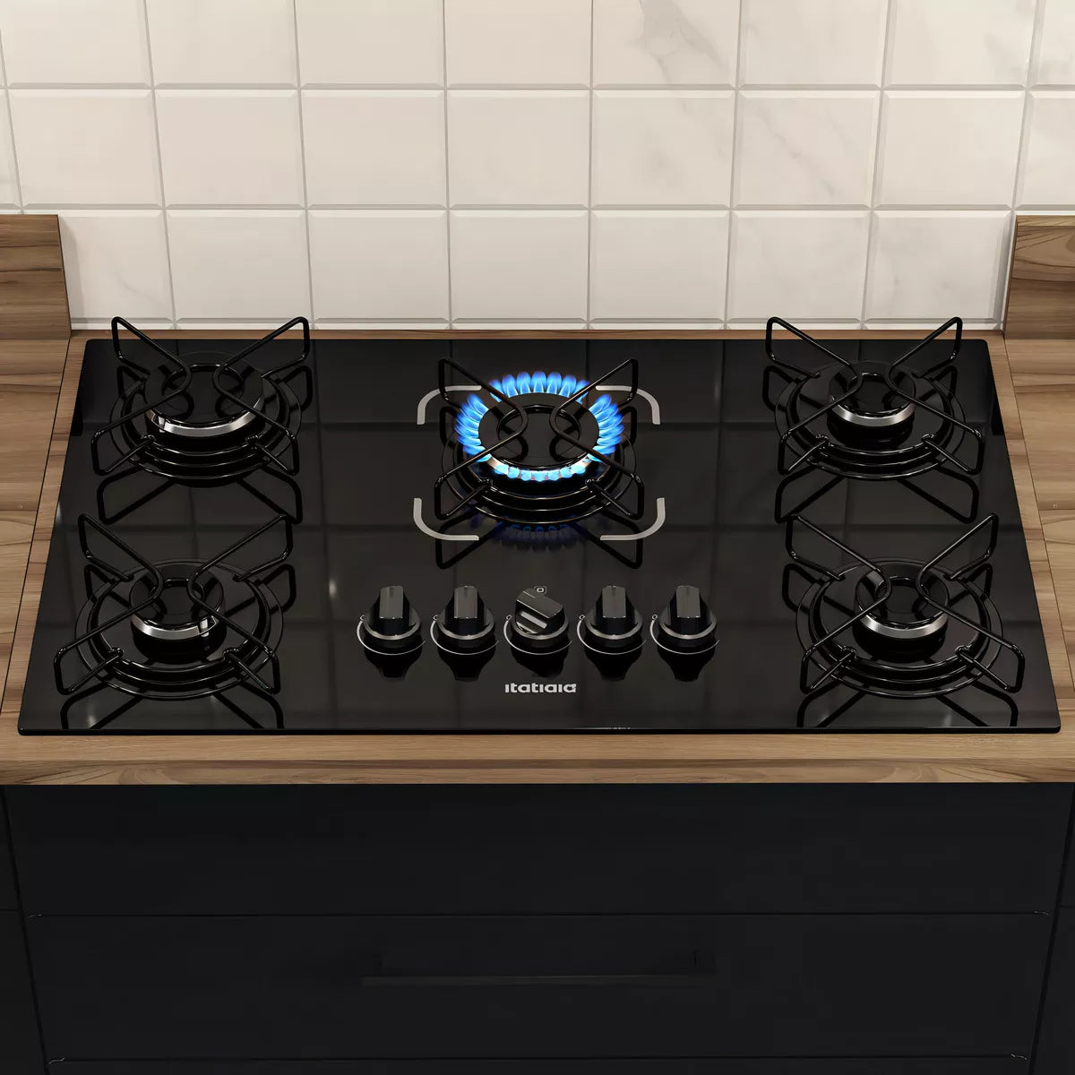 Cooktop Essencial 5 Bocas - Preto