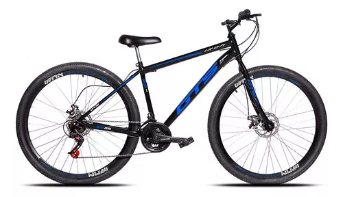 Bicicleta mountain bike GTS Feel Iron 21 Marchas Aro 29 tamanho do Quadro 17" - preto/verde